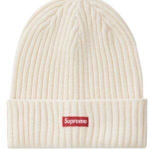 SUPREME OVERDYED BEANIE/ CREAM/ OS/ SS22 WEEK 9 BRAND NEW/ 100% AUTHENTIC